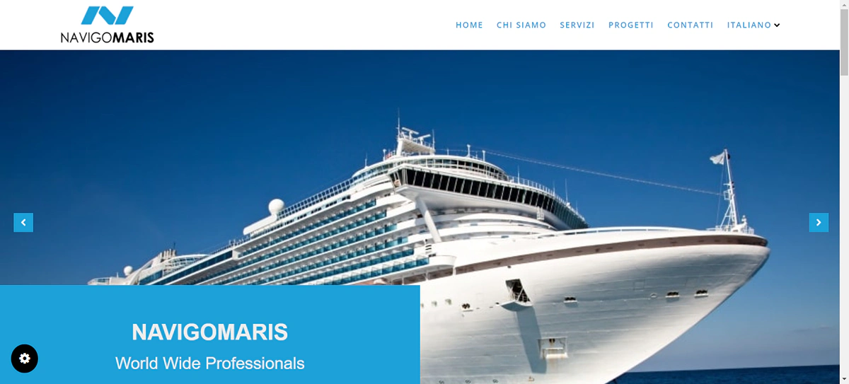 Sito web realizzato per Navigo Maris