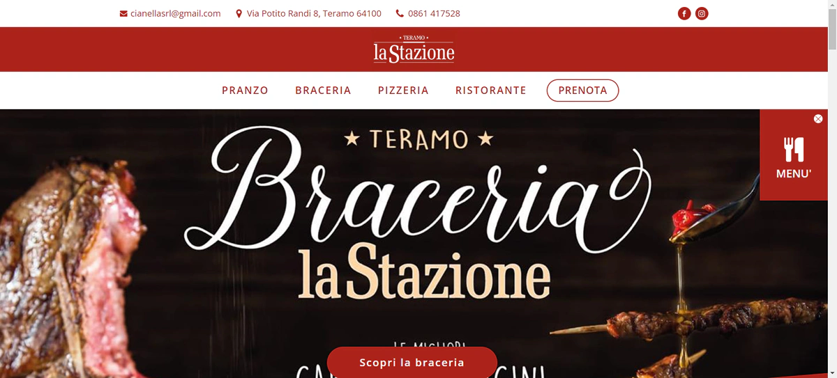 Sito web realizzato per La Stazione