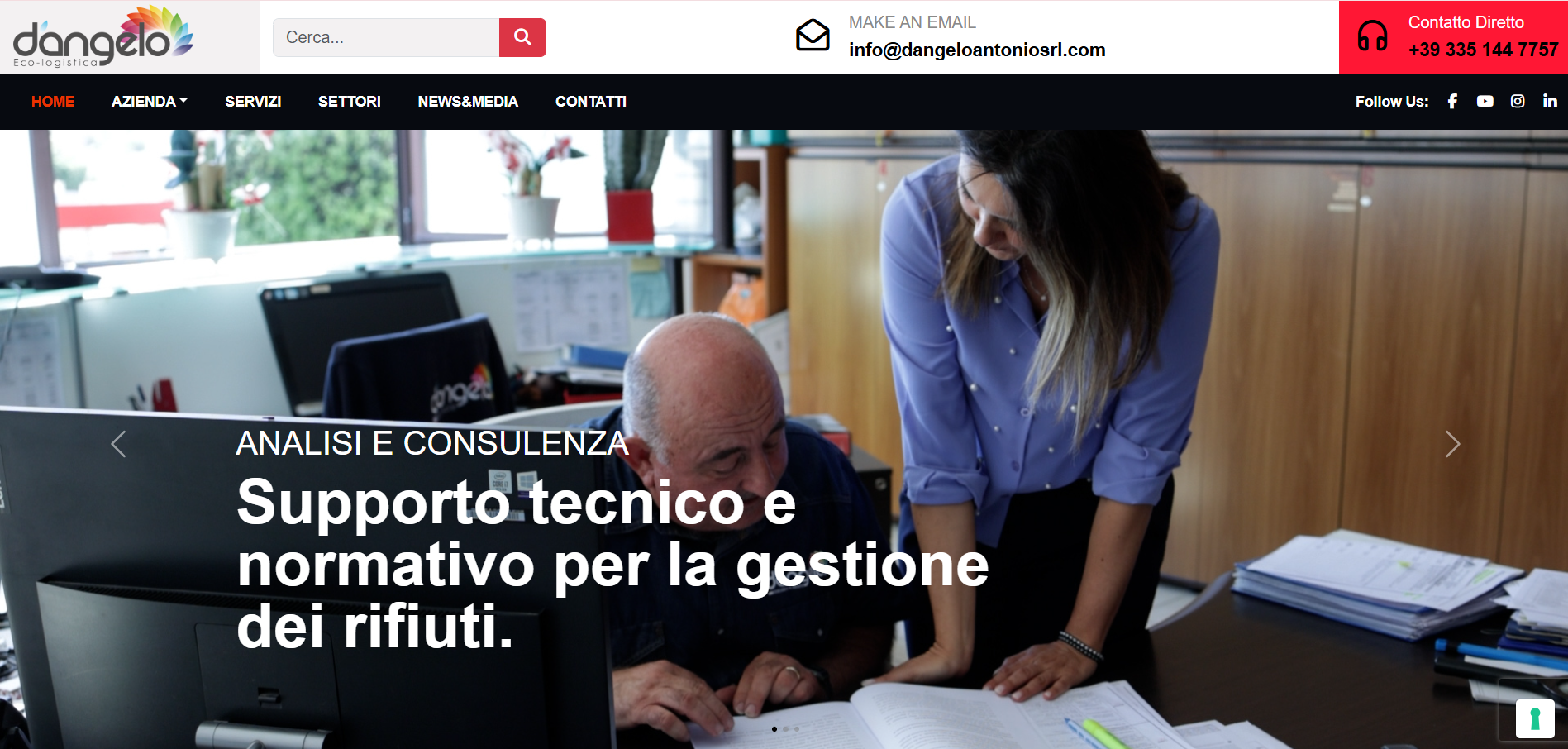 SEO e gestione social per azienda servizi ambientali a Chieti